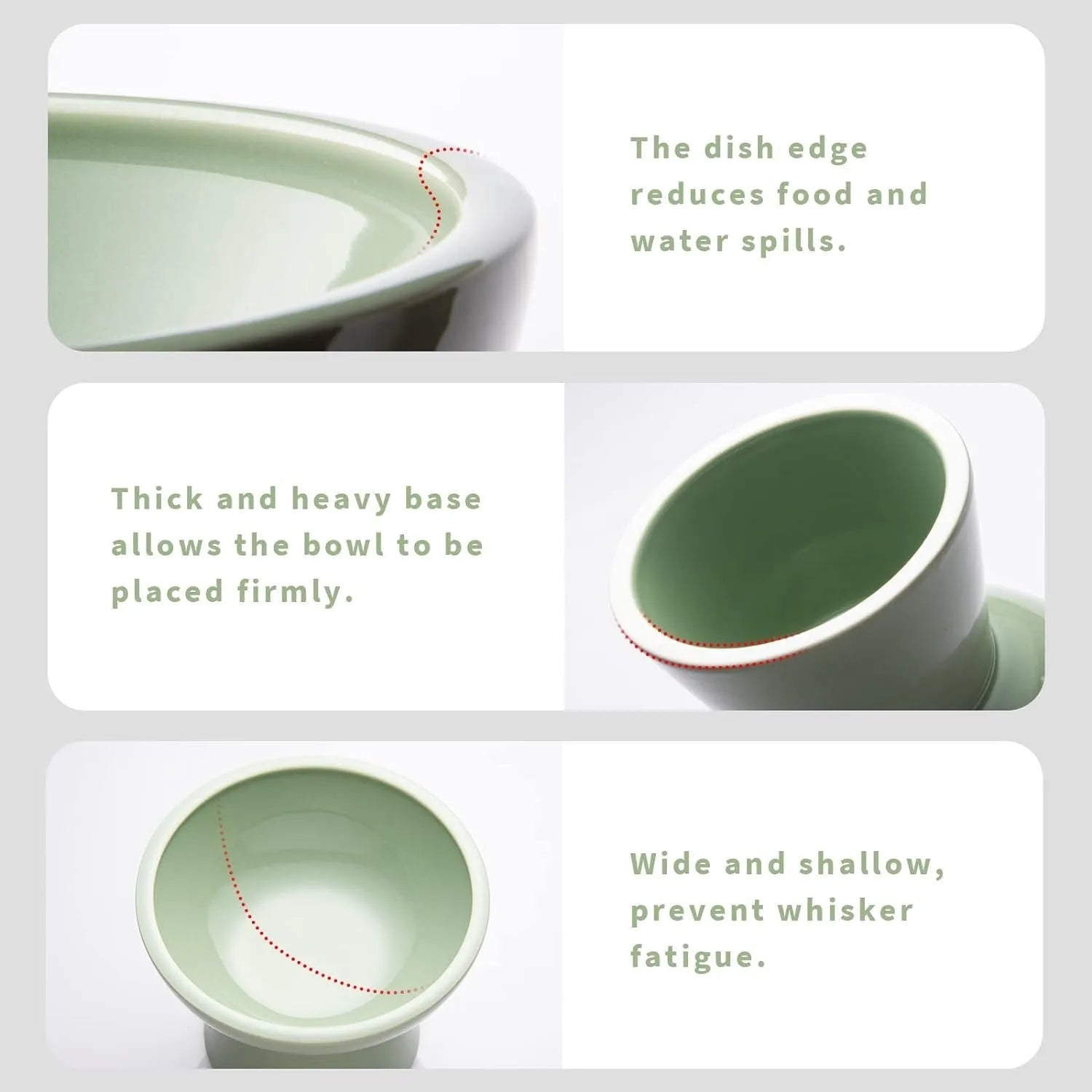 Blue elevated ceramic cat bowl with wide shallow dish for food or water.