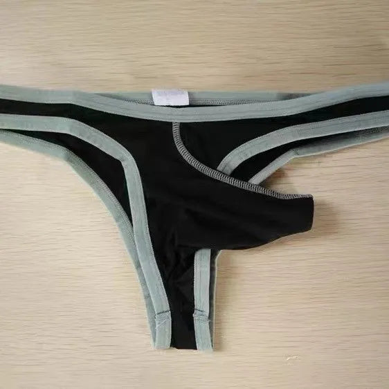 Men's Ice Silk fabric briefs in multiple colours including Army Green and Sky Blue.