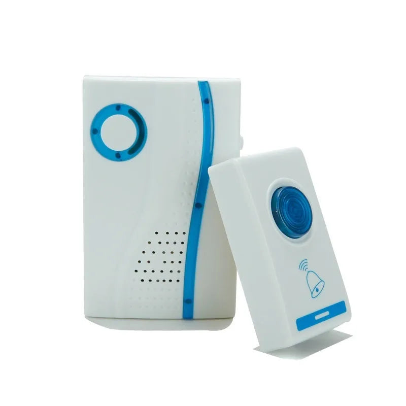 Wireless remote control doorbell set with transmitter and speaker, digital 704 model