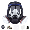 Blue edge spherical full face mask with trapezoidal canister design for KN95 respiratory protection