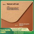 Cork leather table mat with thickened PVC in solid colour, machine-made finish