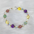 Handmade Phoenix Nine Tail Fox crystal bracelet with colourful stones and adjustable design