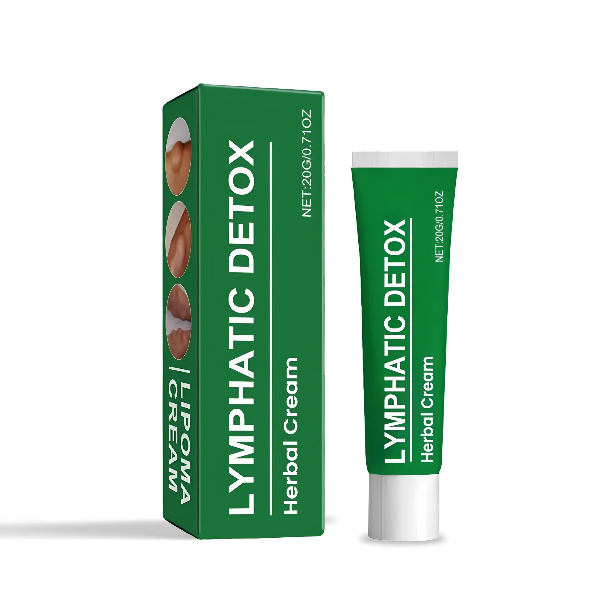 20g tube of herbal body soothing cream with Aesculus chinensis and mint leaves