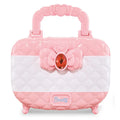 Children's pretend play makeup kit in pink suitcase with water-soluble cosmetics for ages 4-6