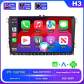 9-inch car touch screen navigator with GPS navigation displaying map on dashboard