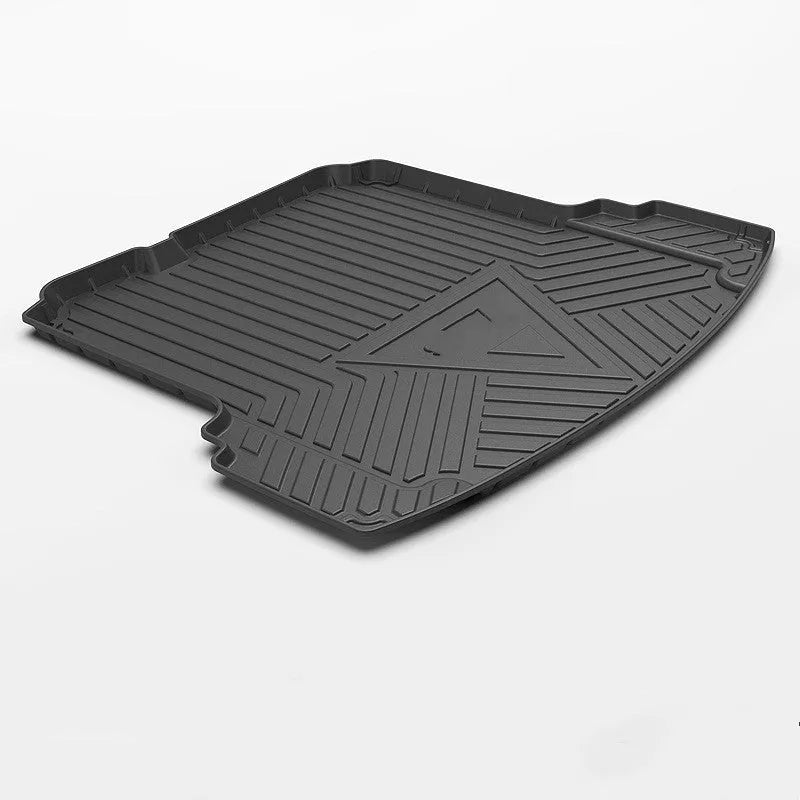 Black carbon fibre pattern TPE car trunk pad for special vehicle boot protection