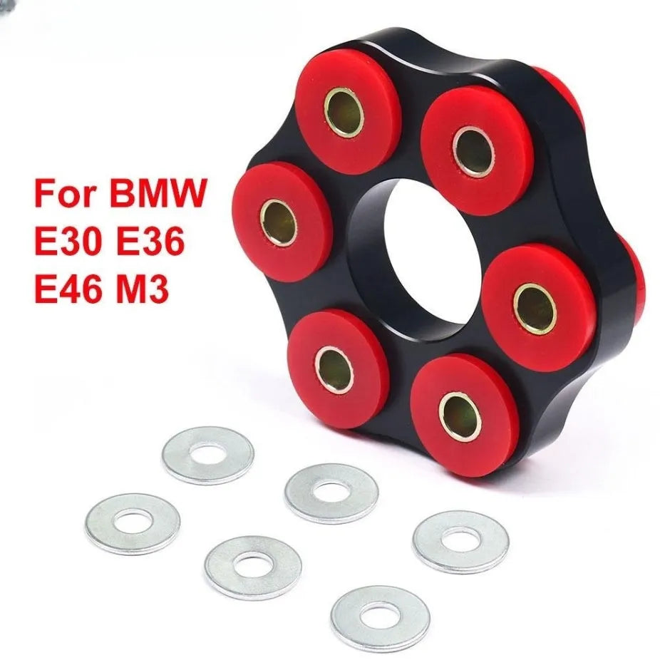 Red polyurethane aluminium drive shaft connecting bracket for BMW E46 E36 E30 vehicles