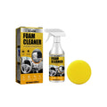 Car interior wash-free foamed cleaner 60ml with sponge in boxed packaging