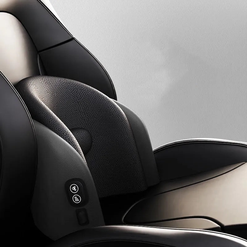 Car seat massage cushion with memory cotton construction in black, brown and grey colour options