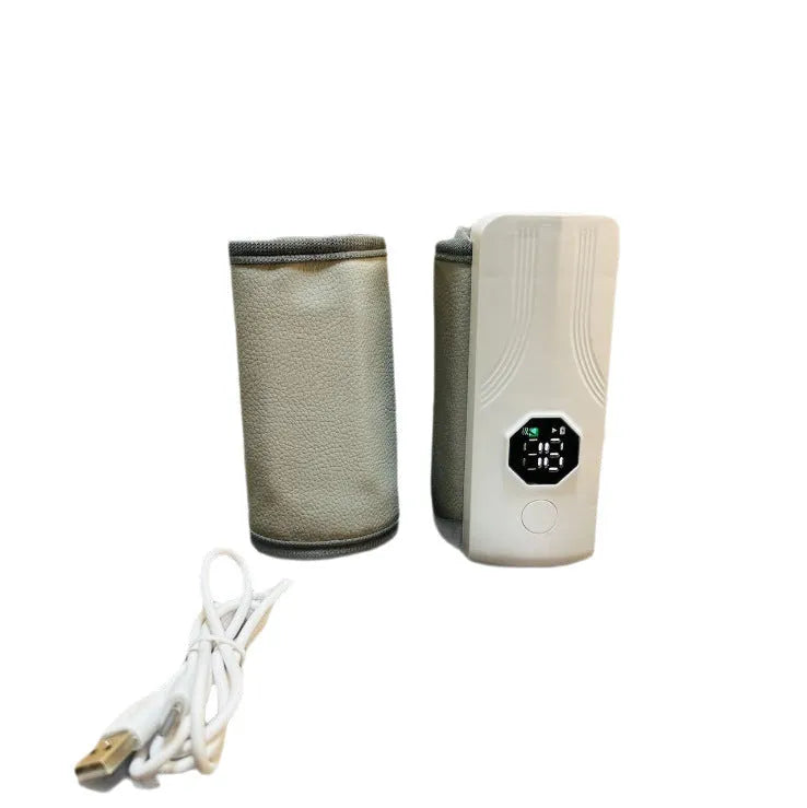 Grey and white car charger electric milk bottle warmer with 36W power