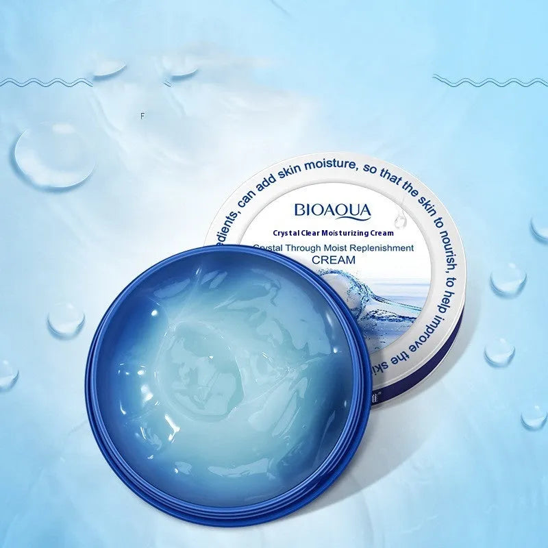 Gentle Moisturizing Cream 38g in a white jar with blue lid on clean background