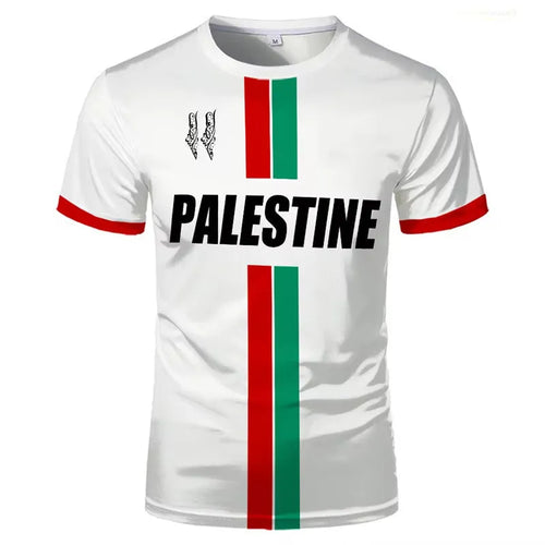 3D printed football pattern t-shirt in black or white with spandex stretch fabric