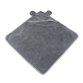 Ultra fine fibre pet towel for dogs and cats in grey and green, shown in small, medium, and large sizes.