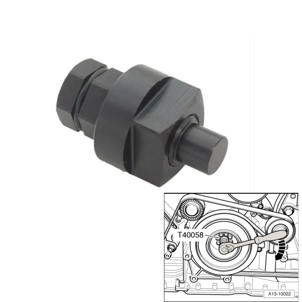Aodi T40058 metal crankshaft rotating sleeve tool for vehicle timing service