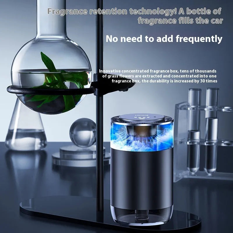 Car aromatherapy diffuser cloud mist air freshener with intelligent mode for RVs trucks sedans