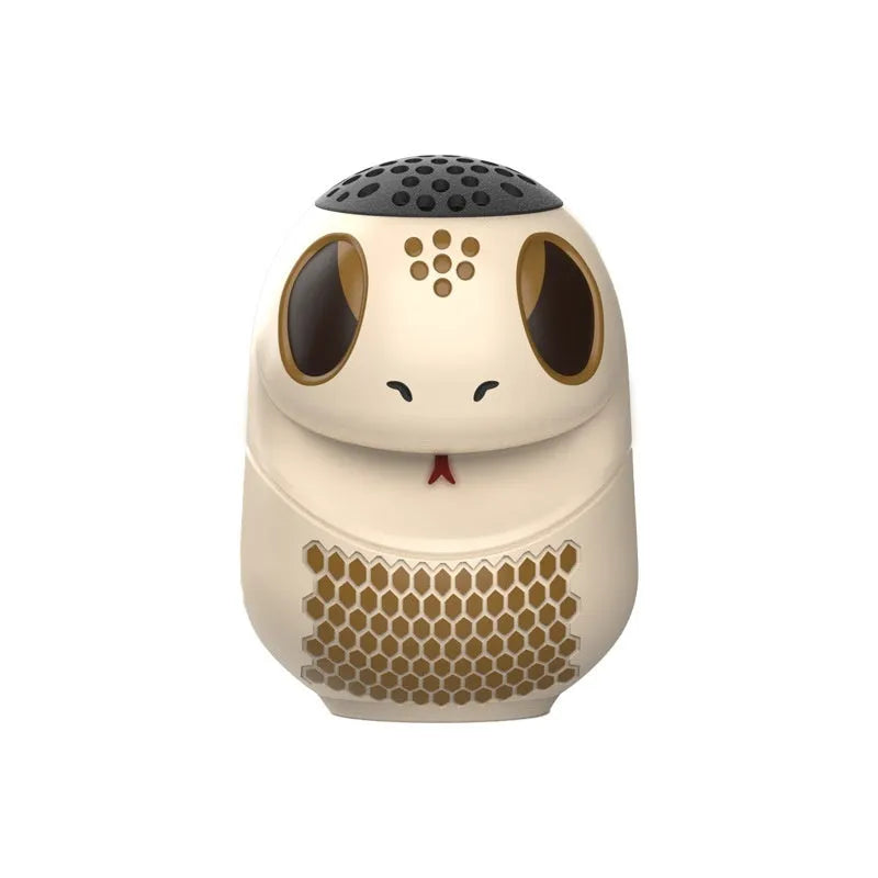 TK900 white cartoon Bluetooth speaker with USB port and waterproof construction
