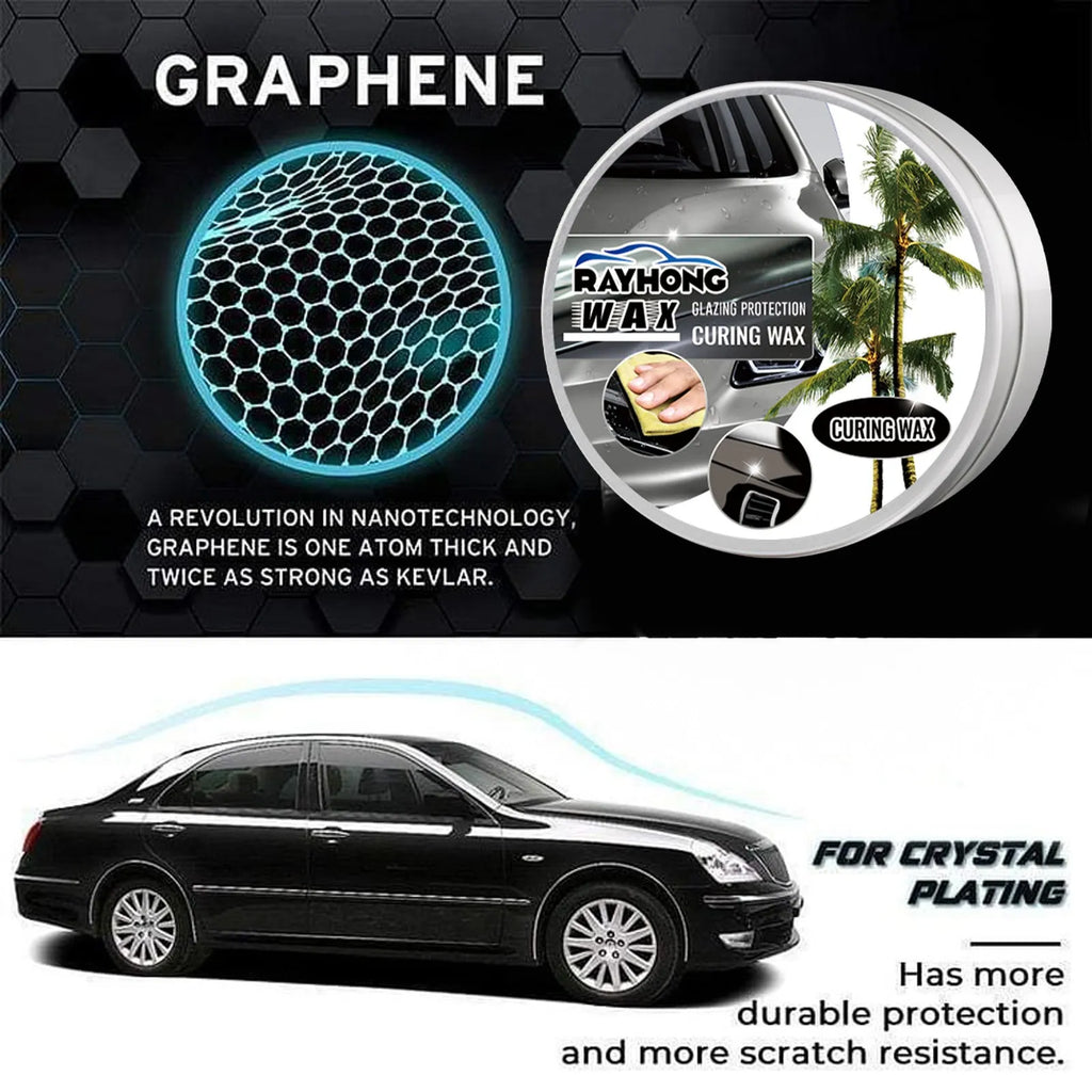 Car coating wax tin and sponge applicator for automotive paint protection