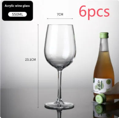 Clear plastic wine bottle with modern design in 550ml capacity for catering or home use