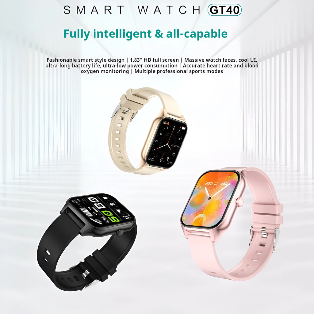 Multi-sport mode custom dial sleep monitoring step counting watch with alloy body in gold colour on wrist