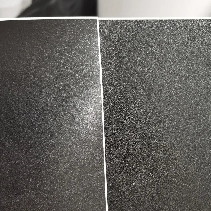 A4 matte black PVC self-adhesive printing label sheets in fine sand finish, 50 sheets per pack