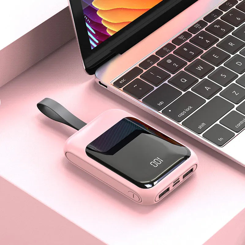 20,000mAh portable power bank with multiple USB ports in various colour options