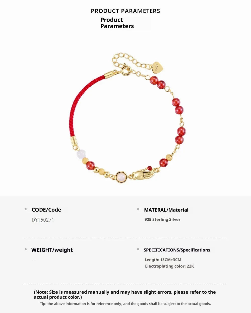 Gold electroplated 925 silver bracelet with round chalcedony geometric design for women