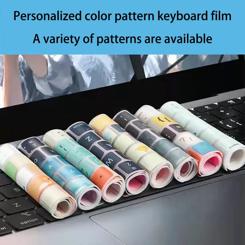 Colourful TPU keyboard protective film for Apple MacBook Pro Air 13.3 inch laptop