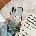 Creative oil painting silicone phone case in Magnolia pattern for Apple iPhone