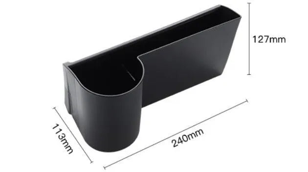 Plastic water cup holder for Tesla Model 3 and Model Y dashboard with a carrying handle.