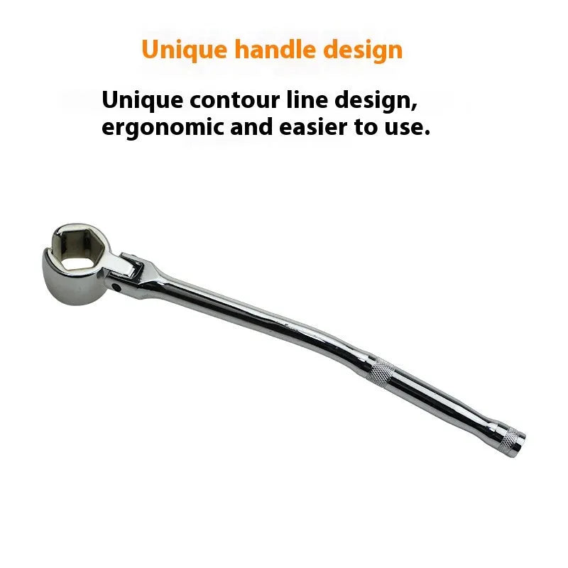 22mm hexagonal oxygen sensor removal tool with 270mm chromium vanadium steel construction and bright chrome finish