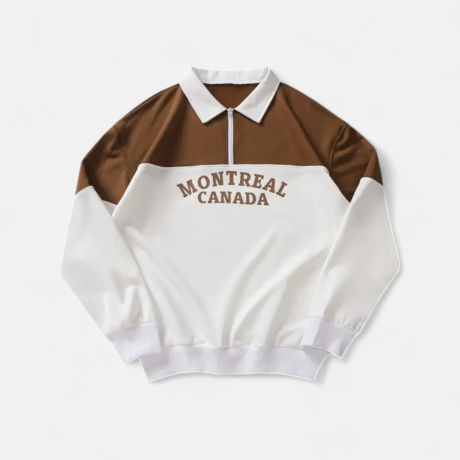 Autumn winter new 3D digital printing stand collar sweater pullover in 153 NSLLWY33 style on model