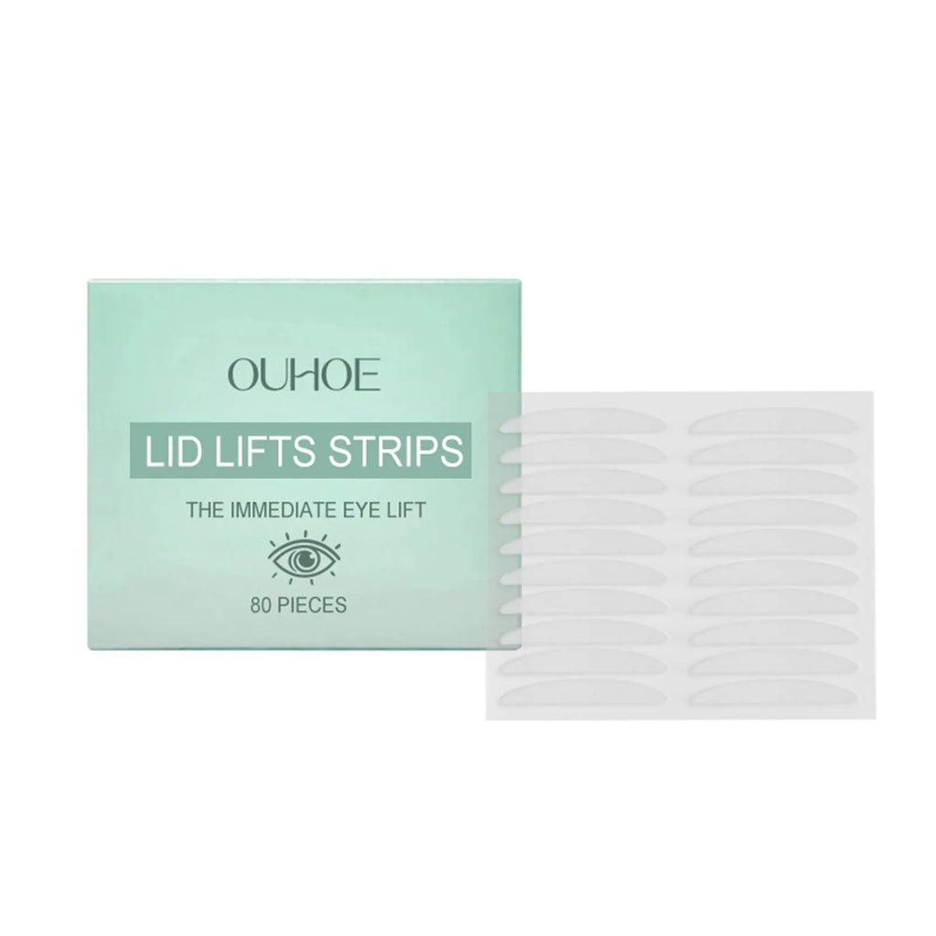 Pack of 80 Bright Eyes eyelid stickers for non-surgical eyelid support.