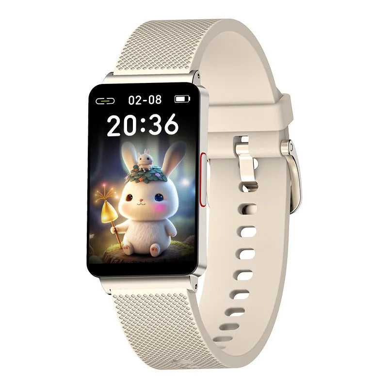 EP08 smart glucose bracelet in black gold silver colours with TPU strap and USB charger