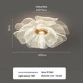 55cm acrylic flower ceiling light with iron frame and tricolour LED lighting