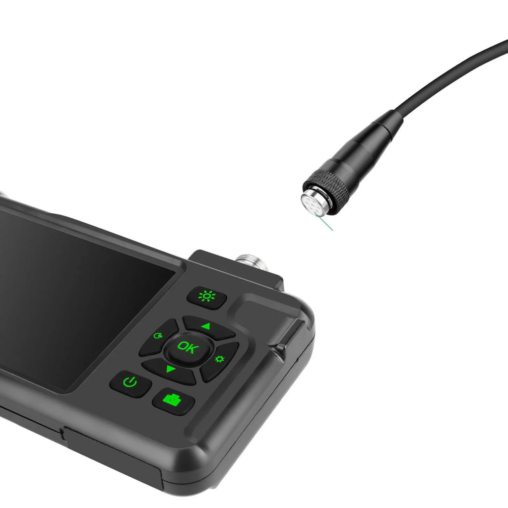 Portable handheld industrial endoscope with 4.5-inch screen and flexible inspection probe