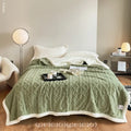 Thickening taffeta thermal flannel casual blanket in modern simplicity style for autumn and winter
