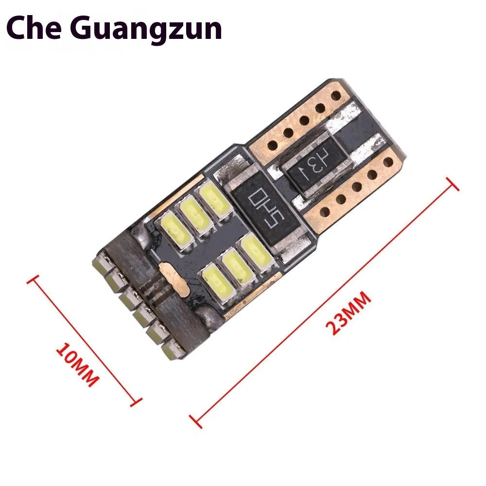 T10 12V automotive LED width indicator light white 6000K with PC board construction