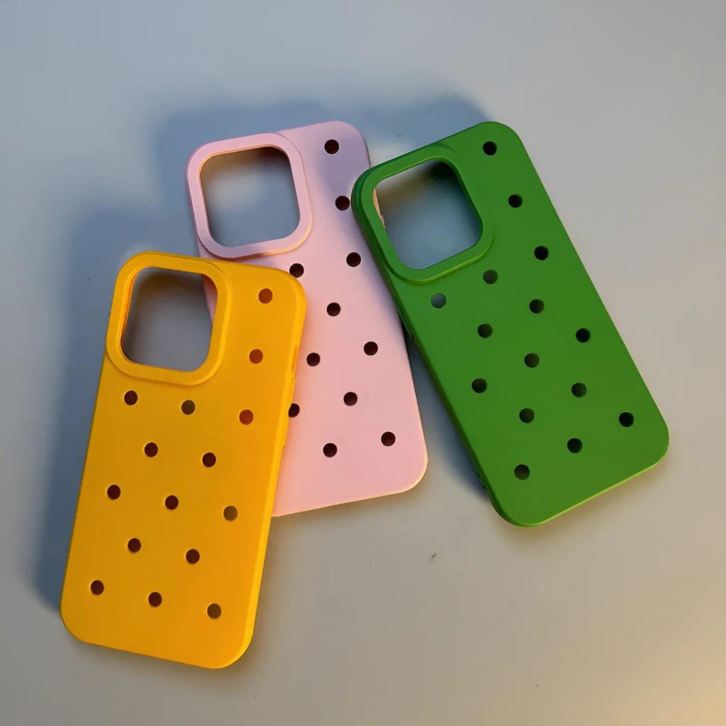DIY heat dissipation phone case for iPhone 15 Pro Max in black frosted TPU finish