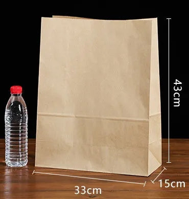 Yellow kraft paper aluminium foil inner packaging bag for snack foods with custom sizing