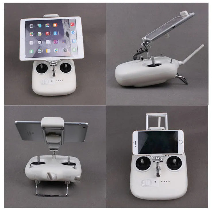 Silver universal mobile phone holder with remote control lanyard for car models