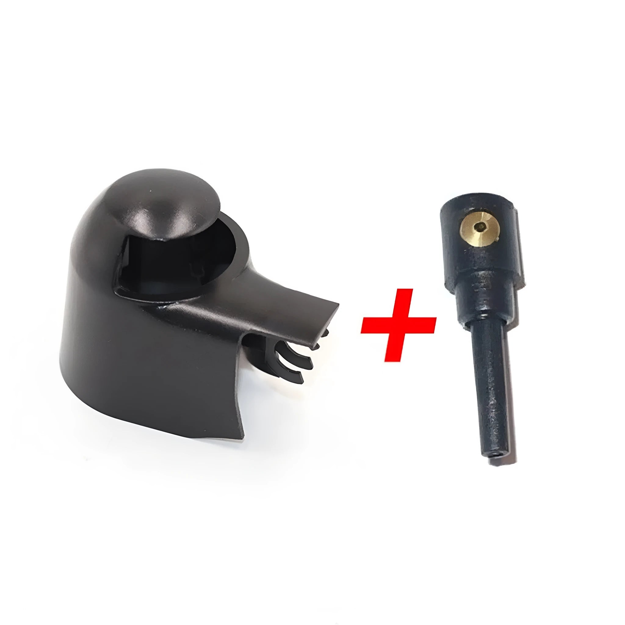Black plastic rear wiper cover nozzle replacement part for Volkswagen Tiguan and Golf models
