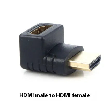 270 degree HDMI adapter cable square bent up and down for laptop and TV use
