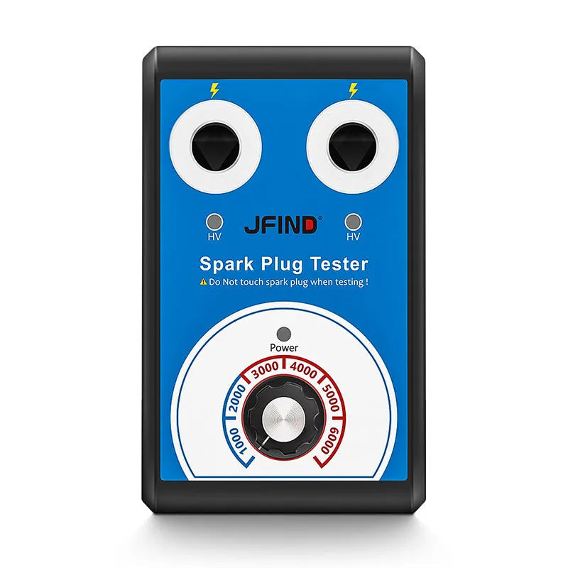 Car spark plug tester diagnostic tool showing European and American standard options