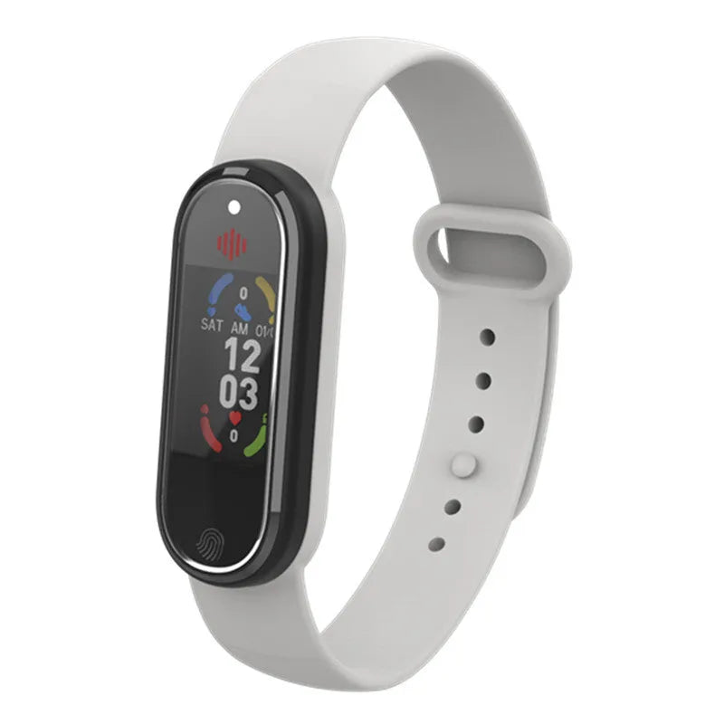 Ultrasonic mosquito repellent bracelet with USB charging in black and white colours