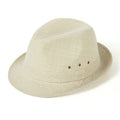 A classic fedora hat for men shown in a dark colour, displaying its structured crown and brim.