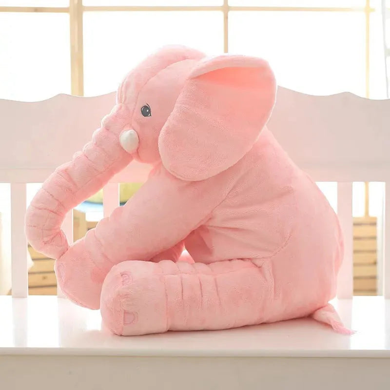 Elephant plush baby pillow shell in short plush fabric available in multiple colours and sizes