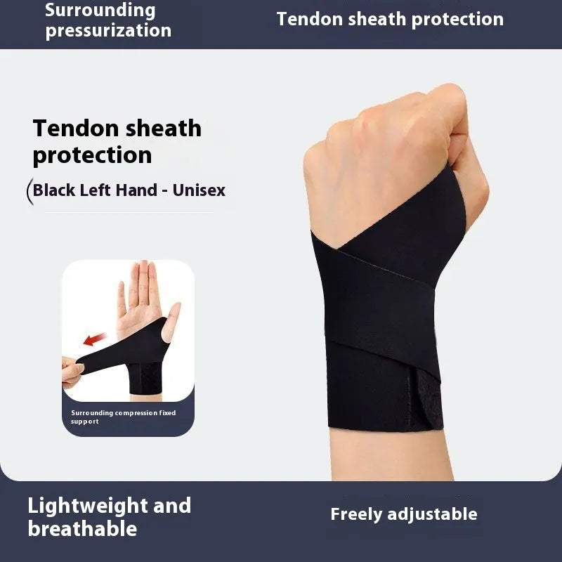 Adjustable breathable athletic wristguards in black and skin colour for badminton, tennis, and volleyball.