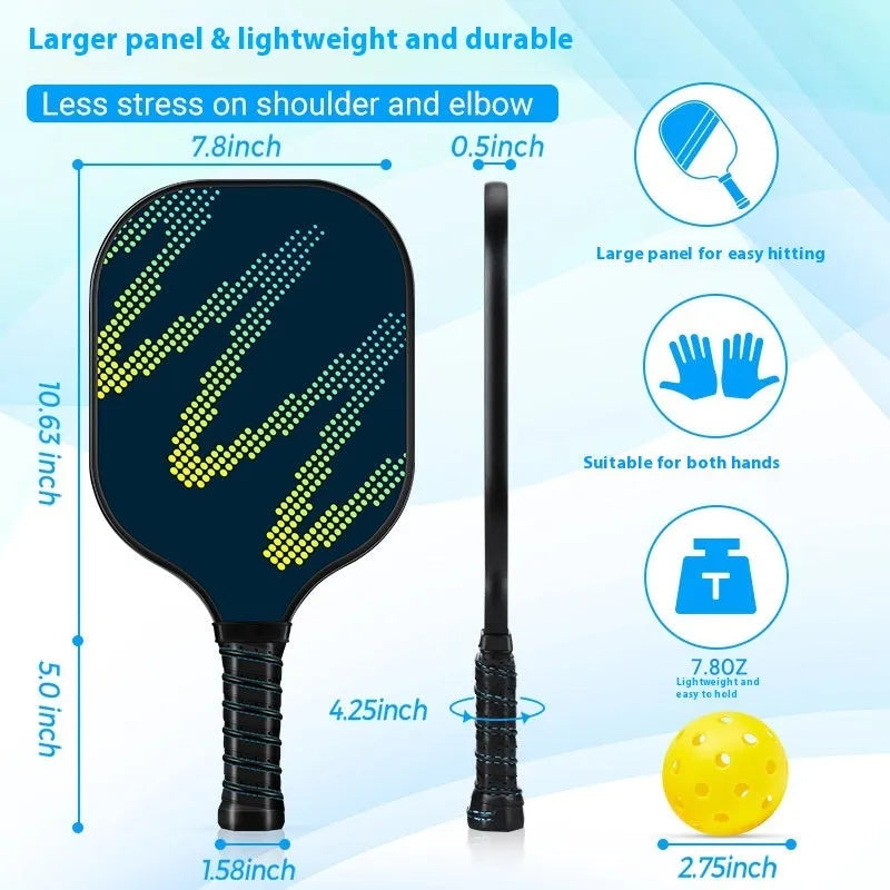 Fibreglass table tennis racket for outdoor sports with CZXPK00561 specification