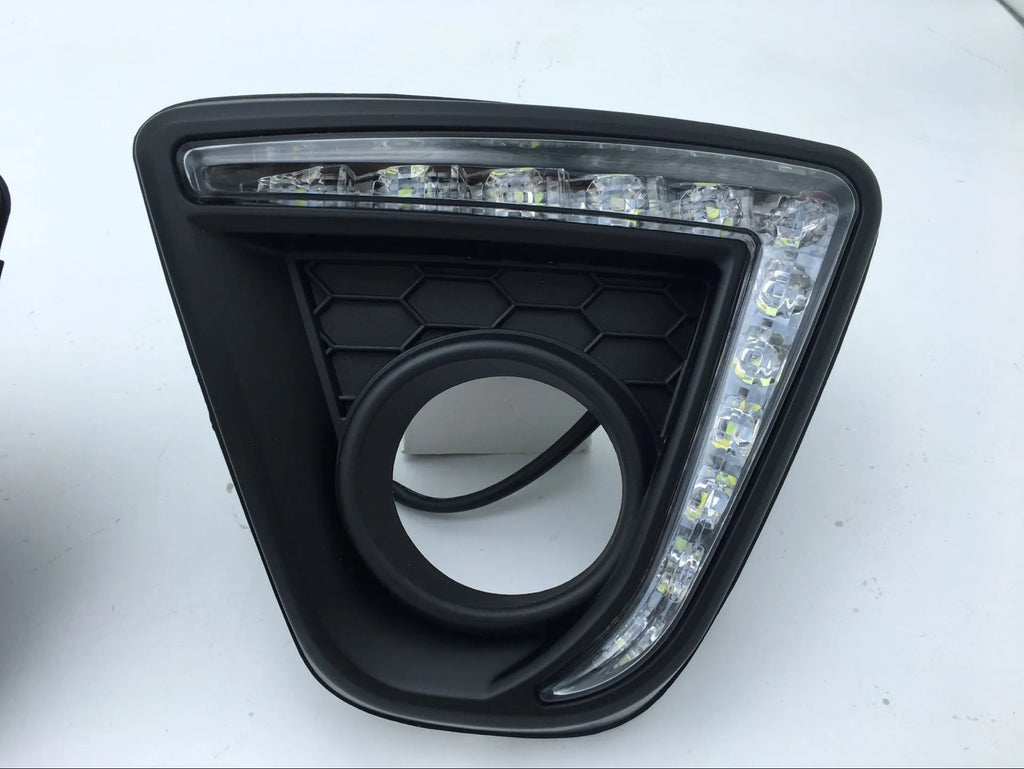 Mazda CX-5 LED daytime running light replacement lamp set with electroplated housing.