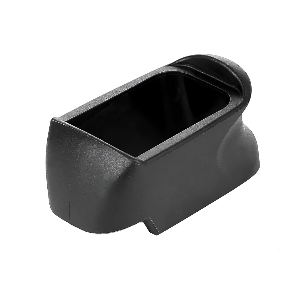 Black nylon X-Grip adapter for G19 magazine in G26 pistol